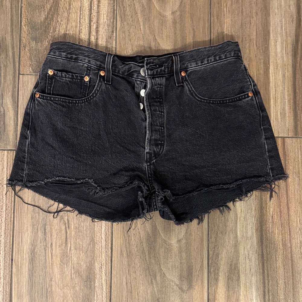 Levi's Black Jean Shorts for Women